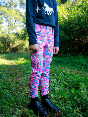 PINK UNICORN COLORED TIGHTS (KIDS ONLY)