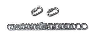 CURB CHAIN KIT FOR MYLER ENGLISH CHEEKS WITH HOOKS